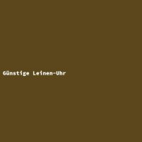 G&uuml;nstige Leinen-Uhr
