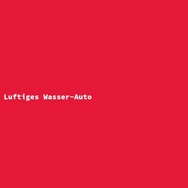 Luftiges Wasser-Auto