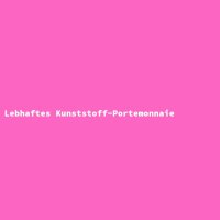 Lebhaftes Kunststoff-Portemonnaie