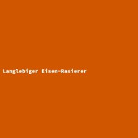 Langlebiger Eisen-Rasierer